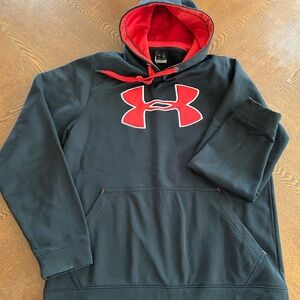 Under Armour Black and Red Hoodie
